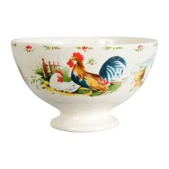 Comptoir De Famille Bol En Faïence Poulet Et Coq 75cl - Collectionneur -Côté Table Store 110430 DET02 WEB