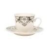 Comptoir De Famille Tasse Thé Et Sous-tasse En Faïence Gris - Clothilde -Côté Table Store 200493 DEB WEB