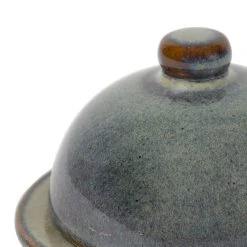 Comptoir De Famille Beurrier En Grès Bleu Et Vert - Suzanne -Côté Table Store 201233 DET02 WEB