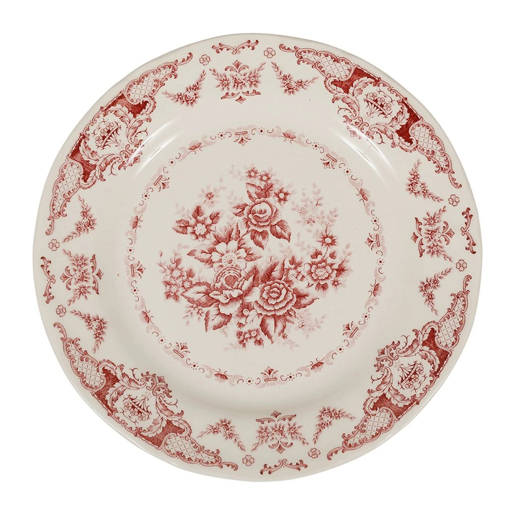 Comptoir De Famille Assiette Plate En Faience Bordeaux D26cm - Clothilde 3 Comptoir De Famille Assiette Plate En Faience Bordeaux D26cm - Clothilde