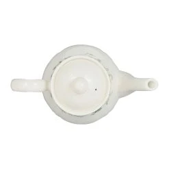 Comptoir De Famille Cafetiere En Faïence Blanc Et Multicolore - Fleurs Champs -Côté Table Store 201491 DET02 WEB