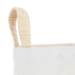 Comptoir De Famille Cache-bouteille Naturel En Toile De Coton Et Raphia - Emelise -Côté Table Store 201646 DET02 WEB