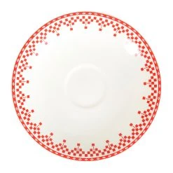 Comptoir De Famille Tasse Et Sous-tasse En Faïence Damier Rouge - Campagne 8 Comptoir De Famille Tasse Et Sous-tasse En Faïence Damier Rouge - Campagne -Côté Table Store 2364 DET02 WEB