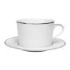 Côté Table Tasse Et Sous-tasse En Porcelaine Blanc Et Platine - Ginger -Côté Table Store 29099 DEB WEB