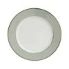 Côté Table Assiette Plate En Porcelaine Vert D'eau Et Platine D27cm - Ginger -Côté Table Store 30231 DEB WEB