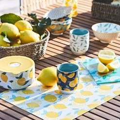 SEMA DESIGN Coupelle Avec Couvercle Retro Summer Jaune Et Vert -Côté Table Store 339be amb jardin2022 1379 hd