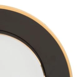 Côté Table Assiette Plate En Porcelaine Noir Et Doré D27cm - Ginger -Côté Table Store 34704 DET02 WEB