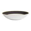 Côté Table Assiette Creuse En Porcelaine Noir Et Doré D23cm - Ginger -Côté Table Store 34706 DEB WEB