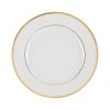 Côté Table Assiette Plate En Porcelaine Blanc Et Doré D27cm - Ginger -Côté Table Store 34710 DEB WEB