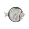 Côté Table Plat Poisson Ocean Gris Argente 20x15cm En Aluminium Et Nickel -Côté Table Store 37658 DEB WEB