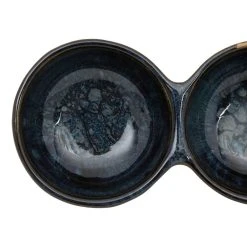 Côté Table Coupelle Triple Flore Bleu 24x8xh3cm Gres -Côté Table Store 37876 DET03 WEB