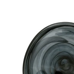 Côté Table Assiette à Dessert En Verre Noir D20.5cm - Arales -Côté Table Store 38487 DET01 WEB