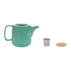 Jardin D'Ulysse Coffret Théière Avec 2 Mugs En Porceliane Vert D'eau Et Son Plateau - Eliska -Côté Table Store 465889 DET02 WEB