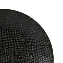 Table Passion Assiette Plate En Grès Noir D27cm - Vesuvio -Côté Table Store 607866 DET01 WEB