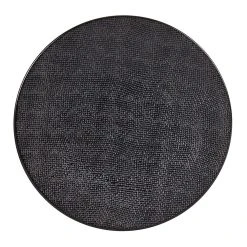 Table Passion Assiette Plate En Grès Noir D27cm - Vesuvio -Côté Table Store 607866 FRN01 WEB