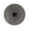 Table Passion Assiette à Dessert En Grès Pois Noir D20.5cm - Galaxy
