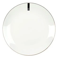 Home Déco Factory Assiette Plate En Porcelaine Lisere Doré D26cm -Côté Table Store 620972 FRN03 WEB
