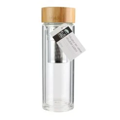 Cook Concept Infuseur En Verre Double Paroi Avec Bouchon Bambou