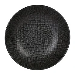 Table Passion Assiette Calotte En Gres Noir D25cm - Vesuvio -Côté Table Store 624915 DET01 WEB