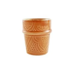 Chabi Chic Tasse Marsala Et Doré D7.5xh7cm - Beldi Empreinte