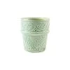 Chabi Chic Tasse Vert Amande, Liseré Doré D7.5xh7cm - Beldi Empreinte 1 Chabi Chic Tasse Vert Amande, Liseré Doré D7.5xh7cm - Beldi Empreinte -Côté Table Store 646135 FRN01 WEB