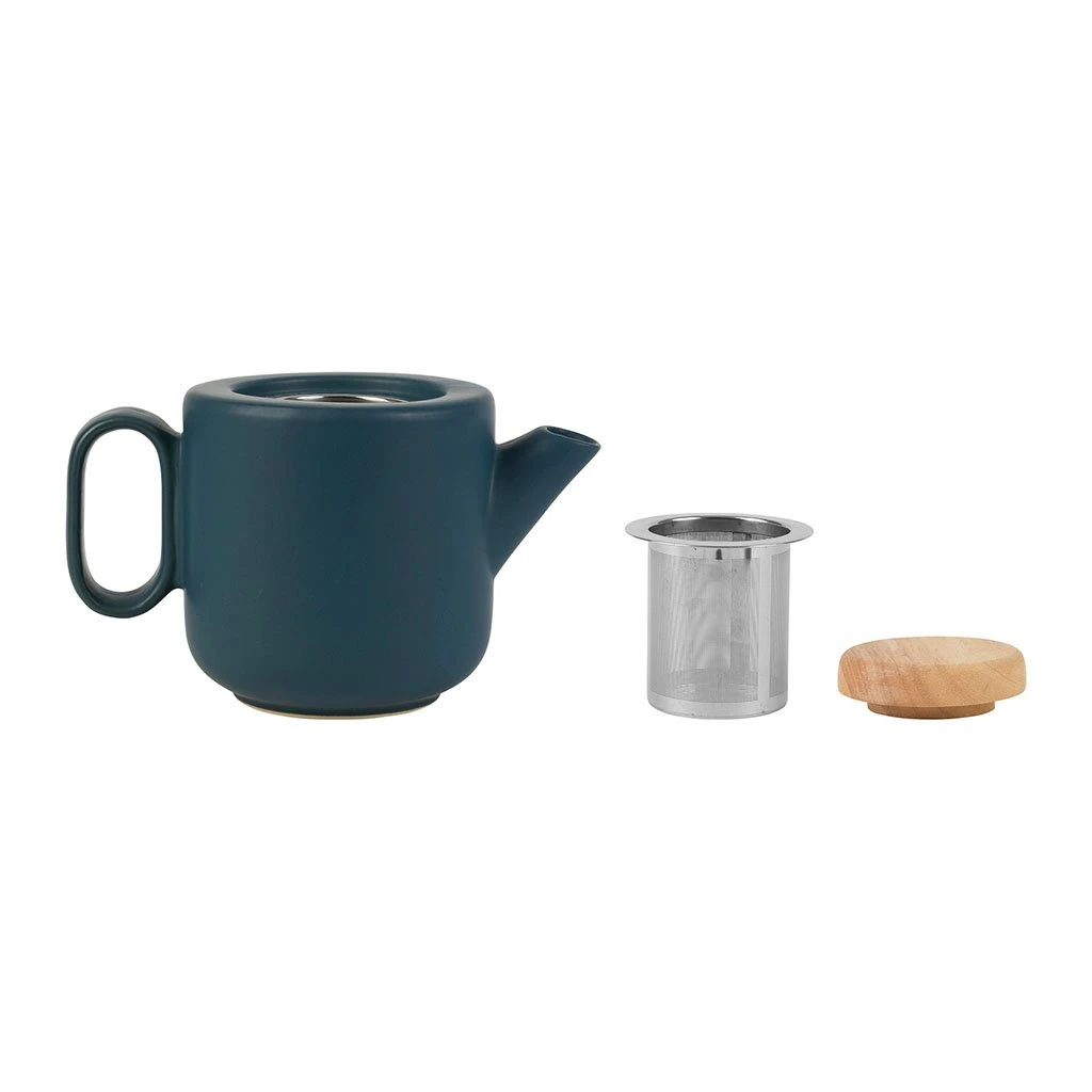 SEMA DESIGN Théière En Grès Bleu Mat Avec Filtre - Baltika 4 SEMA DESIGN Théière En Grès Bleu Mat Avec Filtre - Baltika – Image 2