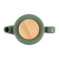 SEMA DESIGN Theiere En Grès Vert Mat Avec Filtre - Baltika -Côté Table Store 73414 DET03 WEB