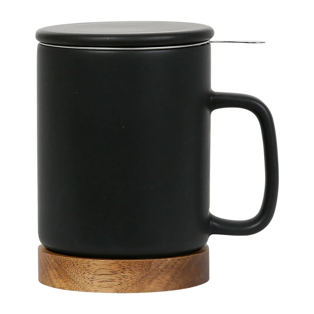 SEMA DESIGN Tisanière En Grès Avec Filtre Noir Mat - Nordika 3 SEMA DESIGN Tisanière En Grès Avec Filtre Noir Mat - Nordika