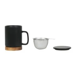 SEMA DESIGN Tisanière En Grès Avec Filtre Noir Mat - Nordika 7 SEMA DESIGN Tisanière En Grès Avec Filtre Noir Mat - Nordika -Côté Table Store 73572 DET02 WEB