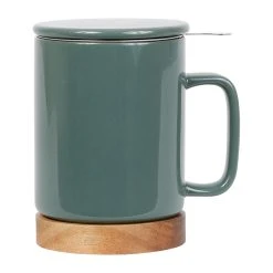 SEMA DESIGN Tisanière En Grès Avec Filtre Kaki - Nordika