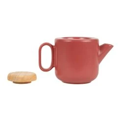 SEMA DESIGN Théière En Grès Rouge Mat Avec Filtre - Baltika 9 SEMA DESIGN Théière En Grès Rouge Mat Avec Filtre - Baltika -Côté Table Store 74076 DET03 WEB