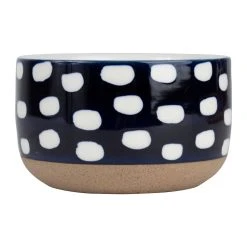 SEMA DESIGN Lot De 3 Coupelles En Grès Bleu Foncé Avec Plat -terrea -Côté Table Store 74325 DET02 WEB