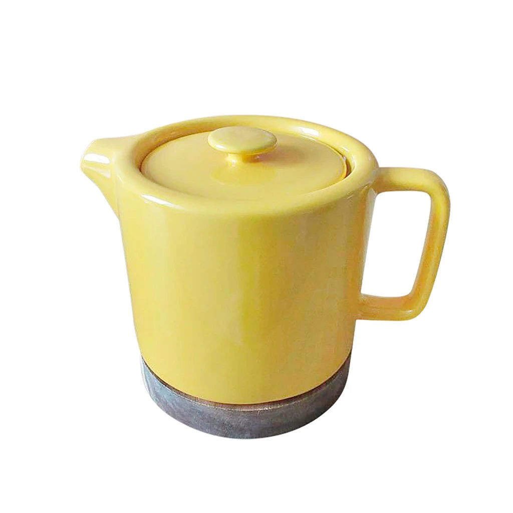 SEMA DESIGN Théière En Grès Moutarde Et Banbou Avec Filtre - Nordika 4 SEMA DESIGN Théière En Grès Moutarde Et Banbou Avec Filtre - Nordika – Image 2