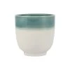 SEMA DESIGN Gobelet En Grès émeraude Et Blanc - Crakel -Côté Table Store 74964 DEB WEB