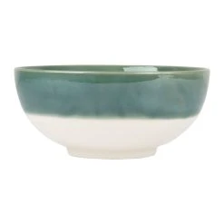SEMA DESIGN Saladier En Grès émeraude Et Blanc - Crakel