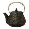 SEMA DESIGN Théière En Fonte Noir Et Doré - Lotus -Côté Table Store 75127 DEB WEB