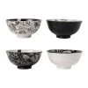SEMA DESIGN Lot De 4 Bols En Porcelaine Noir Et Blanc 30cl - Bronze -Côté Table Store 75274 DEB WEB