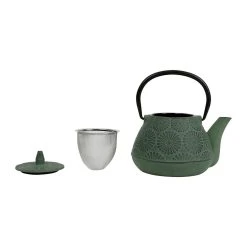 SEMA DESIGN Théière En Fonte Verte Et Noir - Lotus -Côté Table Store 75611 DET02 WEB