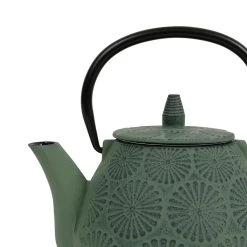 SEMA DESIGN Théière En Fonte Verte Et Noir - Lotus -Côté Table Store 75611 DET03 WEB