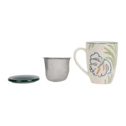 SEMA DESIGN Tisaniere Avec Filtre X2 Tropic'art Vert Et Blanc 30cl 9 SEMA DESIGN Tisaniere Avec Filtre X2 Tropic'art Vert Et Blanc 30cl -Côté Table Store 75700 DET02 WEB