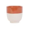 SEMA DESIGN Gobelet En Grès Terracotta Et Blanc - Crakel 1 SEMA DESIGN Gobelet En Grès Terracotta Et Blanc - Crakel -Côté Table Store 75733 DEB WEB