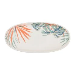 SEMA DESIGN Plat Ovale Tropic'art Multicolore 35x16.5x4cm Gres