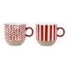 SEMA DESIGN Lot De 2 Tasses à The En Grès Grenat - Indired -Côté Table Store 76176 DEB WEB