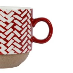 SEMA DESIGN Lot De 2 Tasses à The En Grès Grenat - Indired -Côté Table Store 76176 DET02 WEB