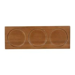 SEMA DESIGN Lot De 3 Coupelles En Grès Et Plateau Terracotta, Vert Et Blanc - Romance Vegetal -Côté Table Store 76600 DET04 WEB