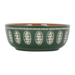 SEMA DESIGN Saladier En Grès Vert - Romance Vegetal