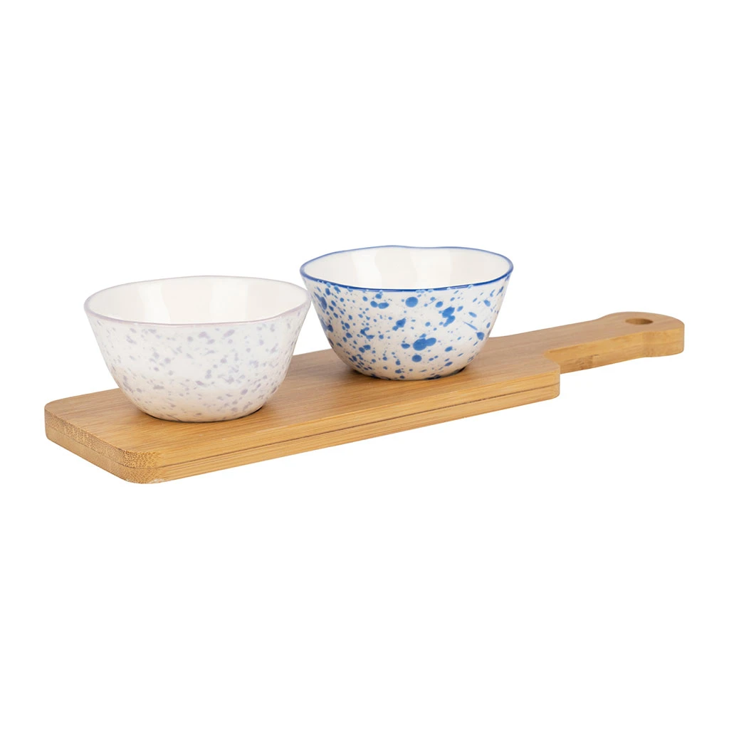 SEMA DESIGN Coupelles X2 En Porcelaine Et Plateau En Bambou - Funny 4 SEMA DESIGN Coupelles X2 En Porcelaine Et Plateau En Bambou - Funny – Image 2