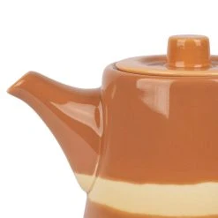 SEMA DESIGN Théière Avec Filtre Terracotta 1.1l En Porcelaine - Sweet Leaves -Côté Table Store 76870 DET02 WEB