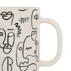 SEMA DESIGN Tisanière Visage Beige En Grès Avec Filtre 45cl -terre Brulée -Côté Table Store 76980 DET02 WEB