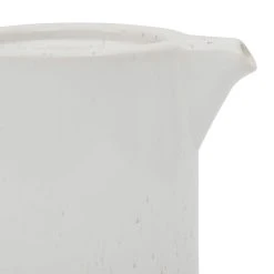 SEMA DESIGN Théière Avec Filtre Blanc Moucheté 1.15l En Grès Et Dessous En Bois - Nordika -Côté Table Store 76989 DET02 WEB